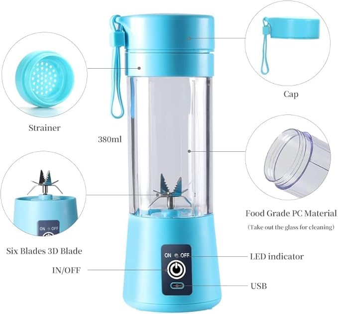 USB rechargeable mini juicer blender