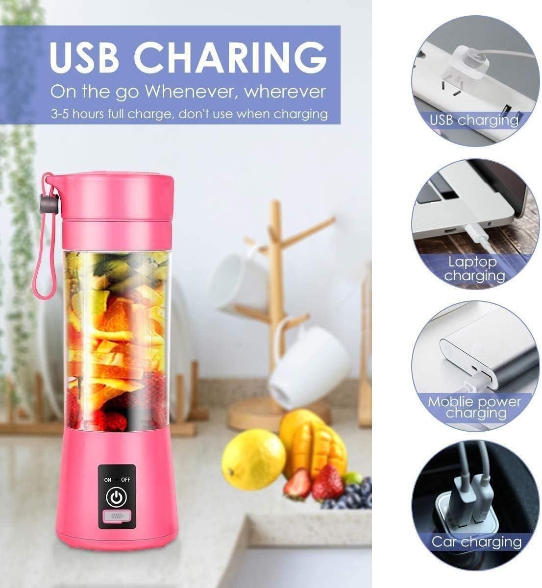USB rechargeable mini juicer blender