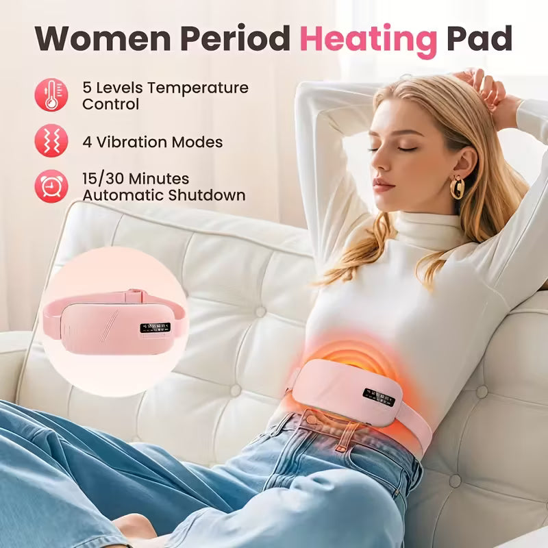 Electric Menstrual Heating Pad Period Cramp Massager