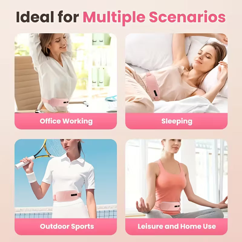 Electric Menstrual Heating Pad Period Cramp Massager
