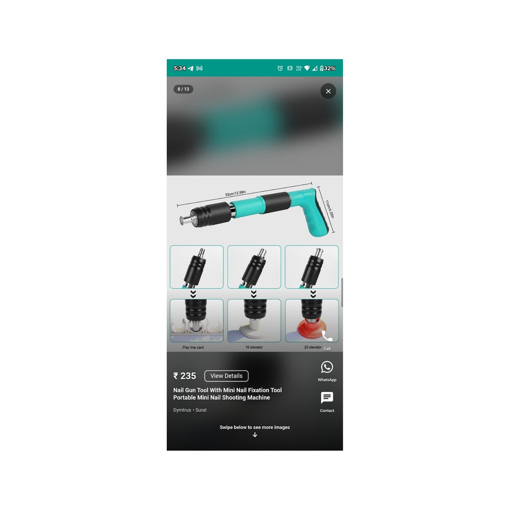 Adjustable Steel Nail Gun