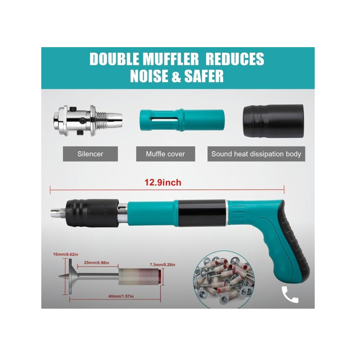 Adjustable Steel Nail Gun