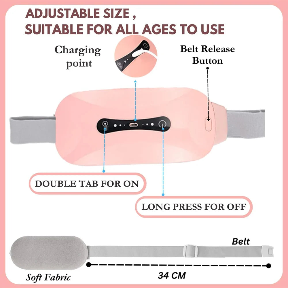 Electric Menstrual Heating Pad Period Cramp Massager