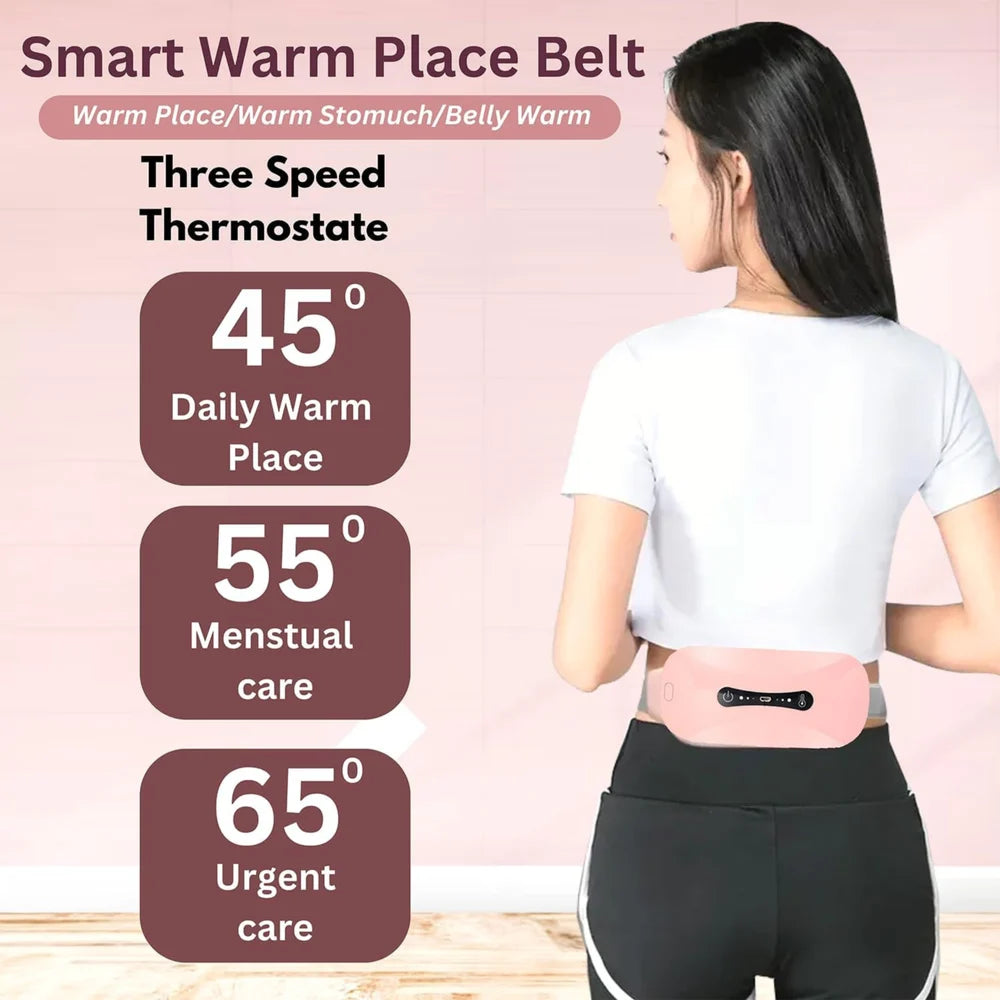 Electric Menstrual Heating Pad Period Cramp Massager